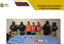 Detenidos en flagrancia y objetos asegurados en operativo de cateo con fuerzas federales y estatales en Orizaba