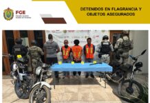 En Córdoba, FGE, fuerzas federales y Estatales detienen a tres personas, incluido un adolescente, tras cateo