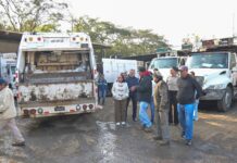 Autoridades municipales de Xalapa recorrieron instalaciones de Limpia Pública; es un área fundamental