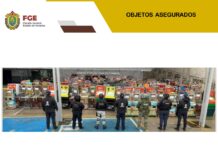 En Xalapa, FGE, Fuerzas Federales y Estatales aseguran 180 máquinas tragamonedas durante cateos en 15 establecimientos