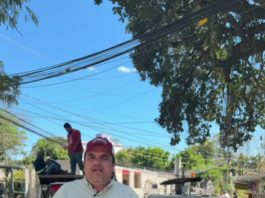 Roberto San Román supervisa obra de rehabilitación en la colonia El Rastro