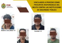 Vinculan a proceso a cuatro presuntos integrantes de célula delictiva en Tuxpan, por agresiones contra instituciones de seguridad pública