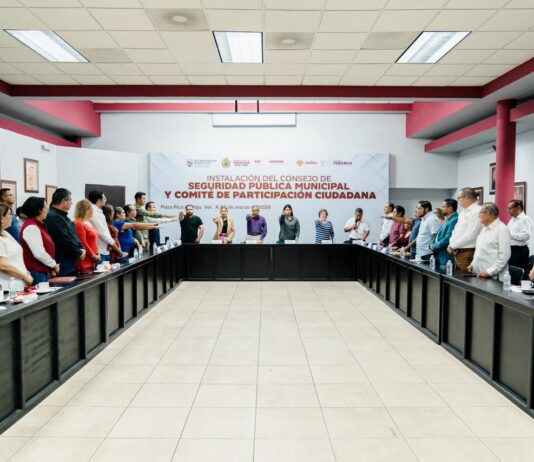 Ayuntamiento de Poza Rica instala el Consejo Municipal de Seguridad