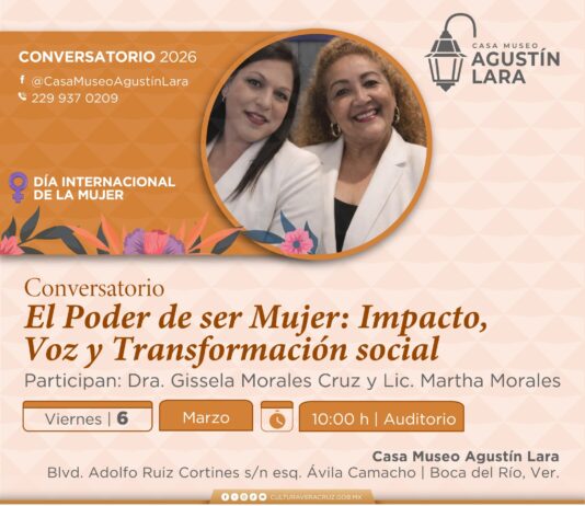 Impulsa SECVER diálogo sobre empoderamiento femenino en la Casa Museo Agustín Lara