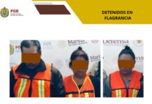 Detenidos en flagrancia y objetos asegurados en operativo de cateo con fuerzas federales y estatales en Camerino Z. Mendoza