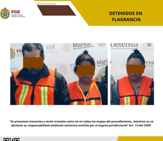 Detenidos en flagrancia y objetos asegurados en operativo de cateo con fuerzas federales y estatales en Camerino Z. Mendoza