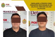 Vinculados a proceso como presuntos responsables de homicidio doloso calificado