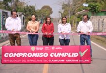 Rocío Nahle responde a demanda histórica y rehabilita carreteras en la Mixtequilla y Tlalixcoyan