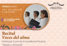 Invita la SECVER a Recital del Coro de Mujeres, Voces del Alma