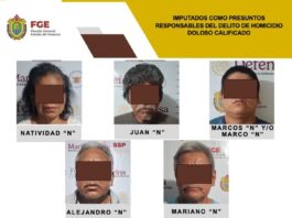 Fiscalía General del Estado logra imputación contra cinco presuntos responsables de homicidio en Poza Rica
