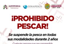 Altotonga prohíbe pesca en todas sus modalidades por un periodo de dos años
