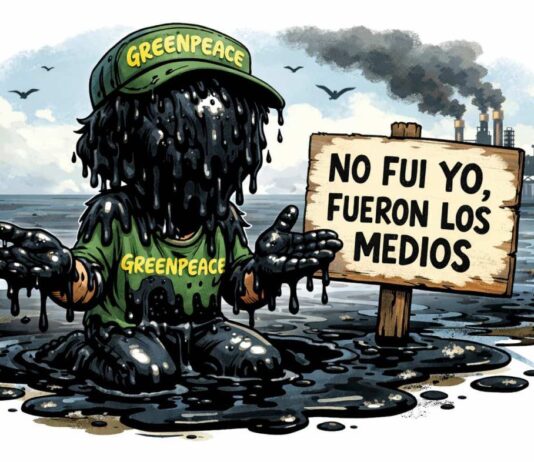 Greenpeace la «chapopoteó» / Pablo Jair Ortega