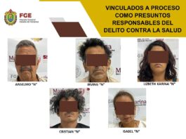Fiscalía General del Estado desmantela grupo delincuencial; cinco detenidos en la ciudad de Veracruz quedan en prisión preventiva