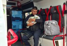 Atiende SSP de manera inmediata a madre de familia y su bebé tras atropellamiento