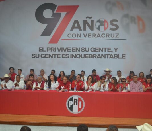 Celebró PRI Veracruz 97 años del Revolucionario Institucional