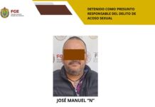 FGE cumplimenta orden de aprehensión contra presunto responsable de acoso sexual