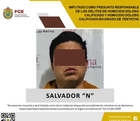 Fiscalía de Veracruz logra prisión preventiva contra presunto homicida de Martínez de la Torre