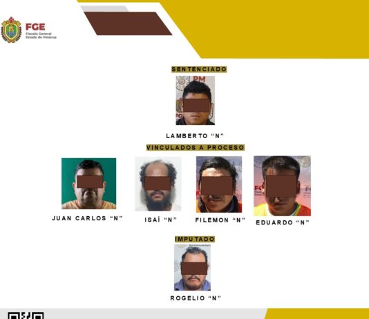 FGE reporta en Tihuatlán sentencia condenatoria, así como vinculaciones a proceso en Acayucan, Veracruz y Calcahualco