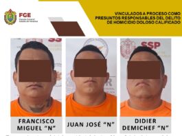 Vinculan a proceso a tres presuntos integrantes de célula delictiva por ataque armado en hotel de la colonia Azteca en Tuxpan