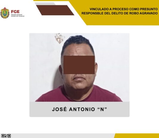 Cae presunto responsable de robo agravado; Fiscalía de Veracruz logra su vinculación a proceso