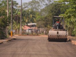 Supervisa Rocío Nahle rehabilitación de la carretera Acayucan–Soteapan