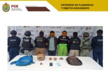 Operativo coordinado en Jesús Carranza deja 2 detenidos en flagrancia y aseguramiento de indicios