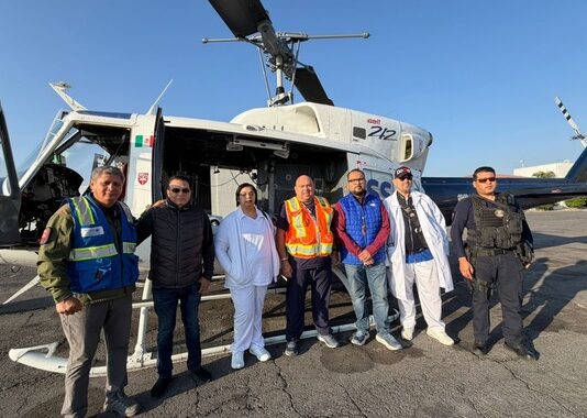 Coordina ISSSTE en Veracruz y Morelos traslado aéreo y salva vida a derechohabiente