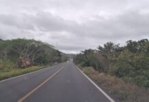 Anuncian cierre temporal en la carretera federal 180 por retiro de roca en Veracruz