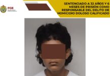 Fiscalía de Veracruz logra sentencia de 32 años de prisión contra homicida en la ciudad de Veracruz