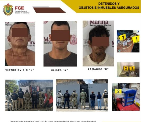 Cateos en Veracruz dejan detenidos y objetos asegurados