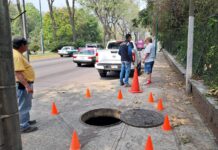Tras falla en la red de CFE sobre Lázaro Cárdenas, personal del Ayuntamiento realizó las labores de reparación