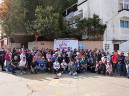 Daniela Griego, al frente del Tequio dominical; también realizó recorrido en la colonia Mártires de Chicago