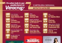 Invita SECTUR a recorrer Veracruz con agenda del 13 al 19 de abril
