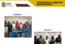 FGE cumple orden de cateo en la región Tuxpan; hay seis presuntos delincuentes a disposición