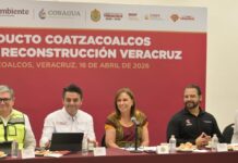 Gobernadora y titular de CONAGUA supervisan el Acueducto Coatzacoalcos
