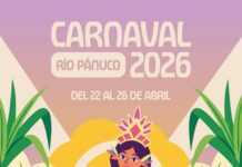 Disfruta de la alegría y tradición del Carnaval Río Pánuco, del 22 al 26 de abril