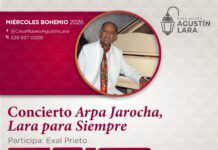 Casa Museo Agustín Lara, sede del recital Arpa Jarocha