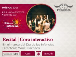 Asiste al Recital Coro Interactivo en el Centro Cultural Casa Principal