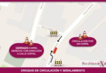 Precaución, este jueves cierre de vialidades en la zona del Fraccionamiento Jardines de Bambú, Xalapa
