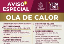 Ayuntamiento de Veracruz exhorta a la población a tomar precauciones ante ola de calor