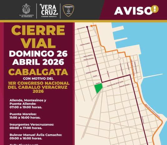 Gobierno municipal de Veracruz implementa operativo para la magna cabalgata