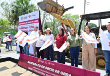 Quien hable mal de Veracruz no tiene cabida, advierte Gobernadora al iniciar obra en Cuitláhuac