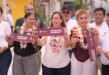Aquí están sus impuestos: Rocío Nahle entrega carretera Papantla–Espinal