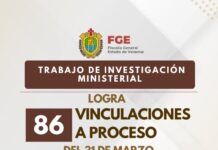 Fiscalía intensifica combate al crimen con 86 vinculaciones a proceso en una semana