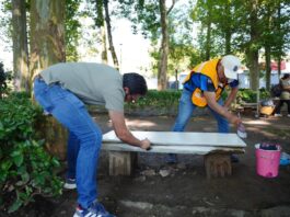 Mediante los Tequios, dependencias municipales unen esfuerzos para dignificar espacios públicos y fortalecer el tejido social