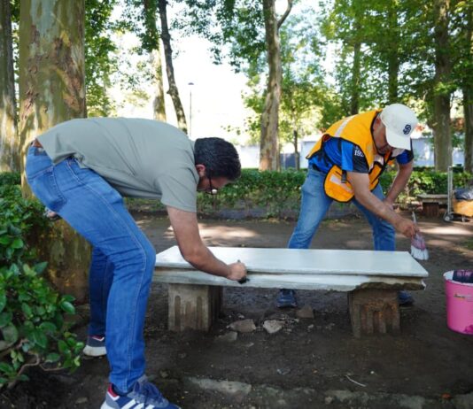 Mediante los Tequios, dependencias municipales unen esfuerzos para dignificar espacios públicos y fortalecer el tejido social