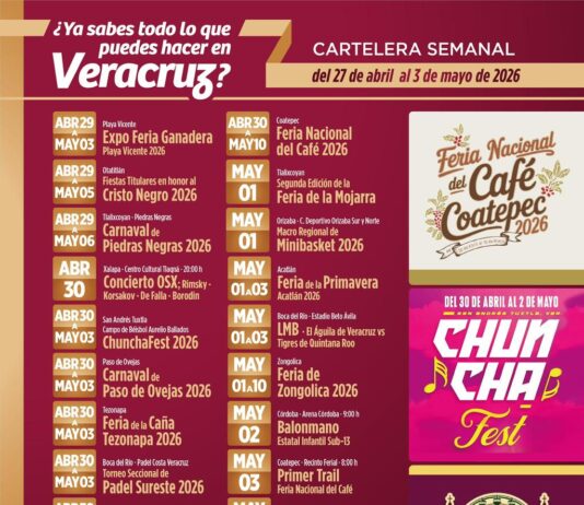 Ferias, carnavales y conciertos marcan la agenda turística en Veracruz