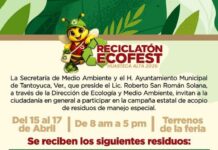 Gobierno municipal de Tantoyuca y Sedema anuncian campaña de acopio de residuos Reciclatón Ecofest 2026