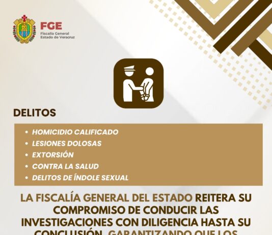 Logra Fiscalía de Veracruz 99 detenciones en 20 municipios