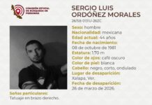 Buscan a Sergio Luis Ordóñez, músico y taxista desaparecido en Xalapa